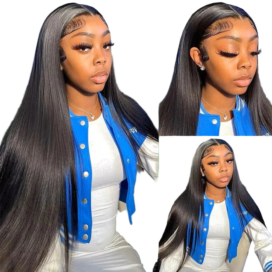 13x6 Straight Lace Front Wig 360 Lace Frontal Wig HD Transparent Lace Wigs For