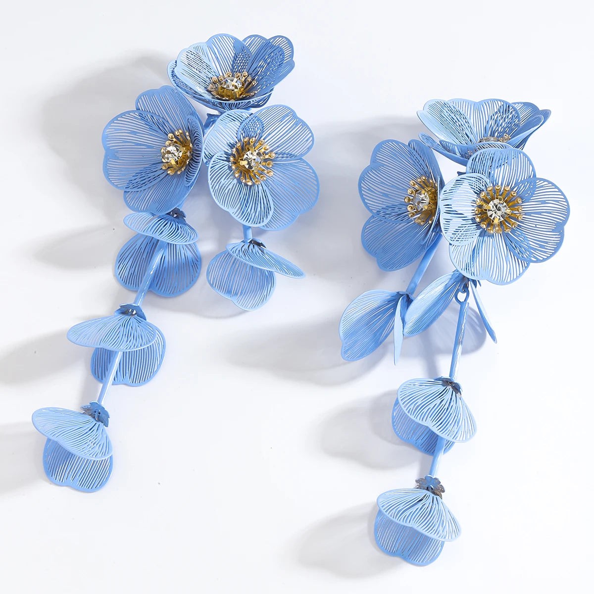 Best Lady 3pcs Handmade Flower Inlaid Rhinestone Vintage Jewelry Set - Perfect