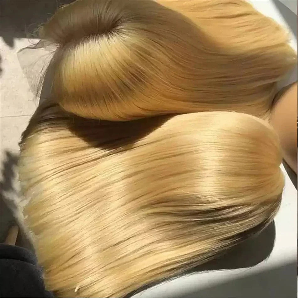 100% Vietnamese Super Double Drawn Bone Straight 13x4 Frontal Bob Wig with