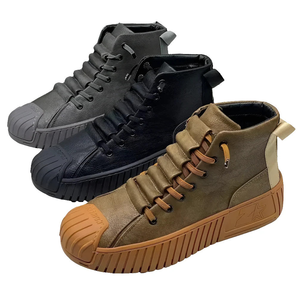 Men Boots Increased Lace-up Casual Quality Outdoor Boots