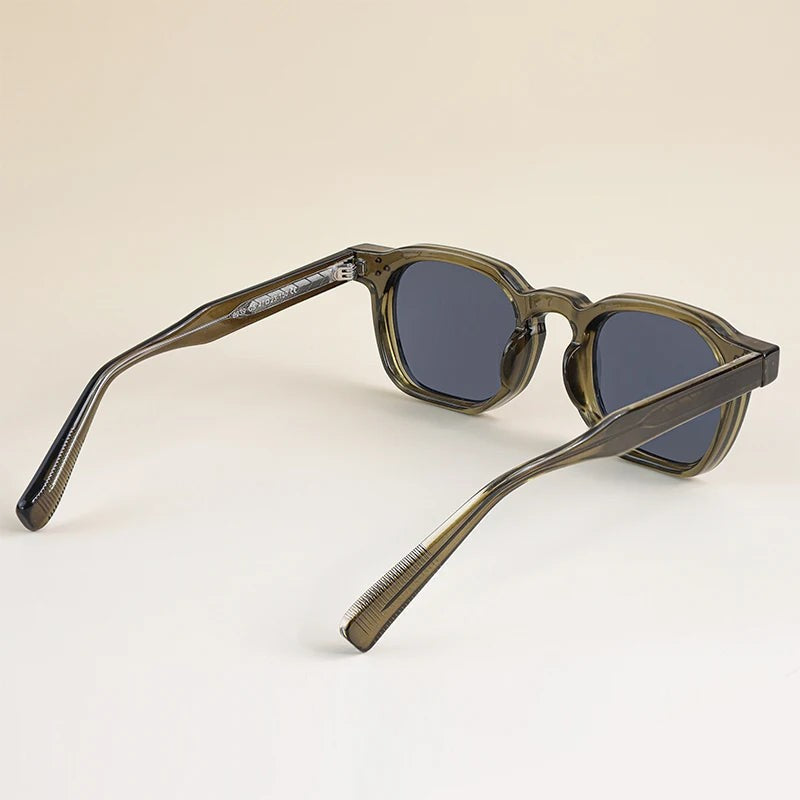 Retro Punk Men Sunglasses Small Frame Square Personalized Design Sun Glasses