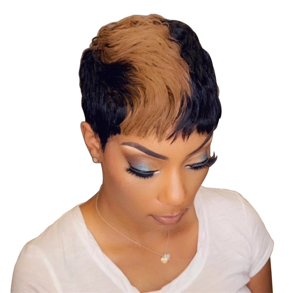 Short Bob Wig Human Hair Wigs Pixie Cut Wig For Black Women Brazilian Remy Hair
