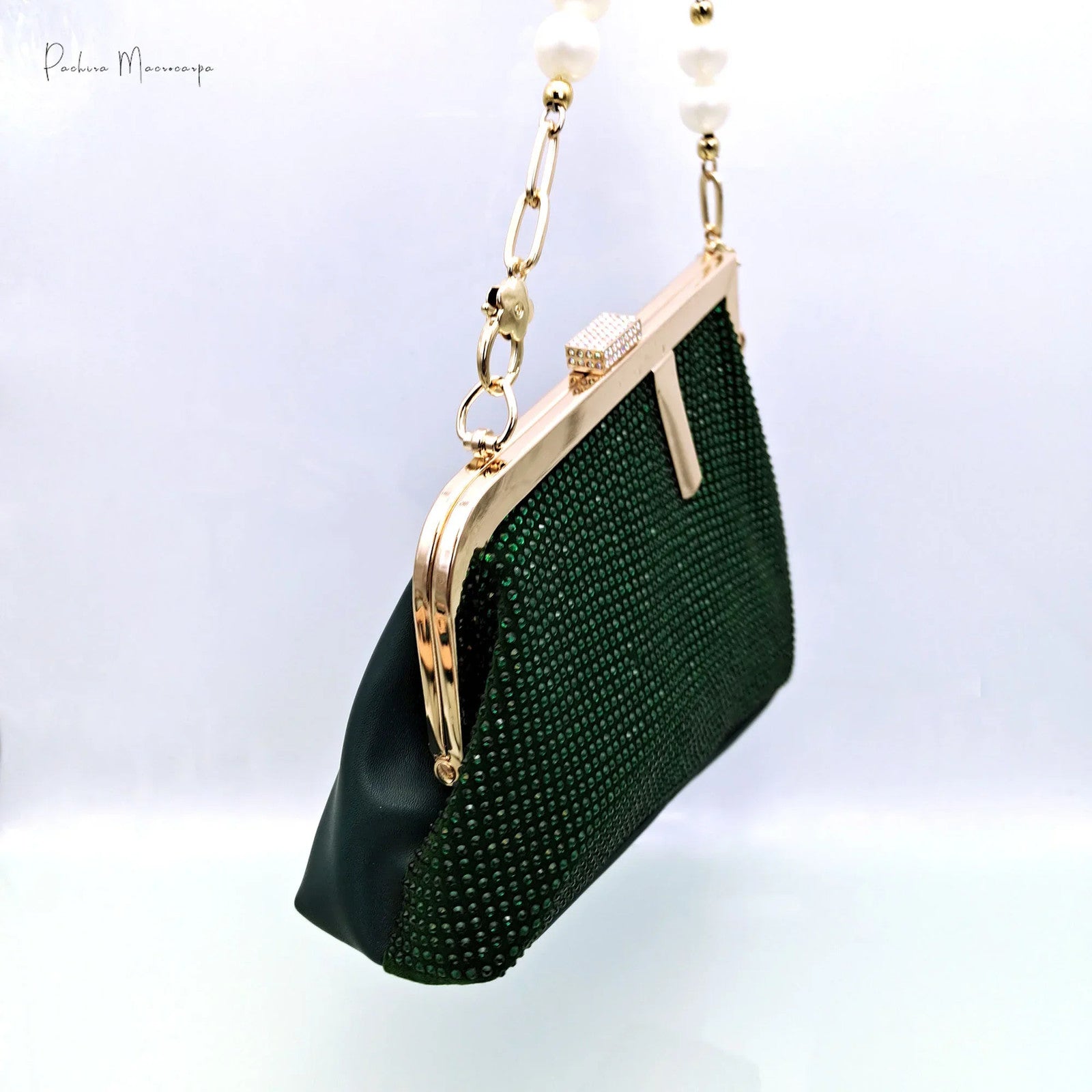 New Arrival Fashion Elegant Green Color Ladies Shoulder Bag for Party Or