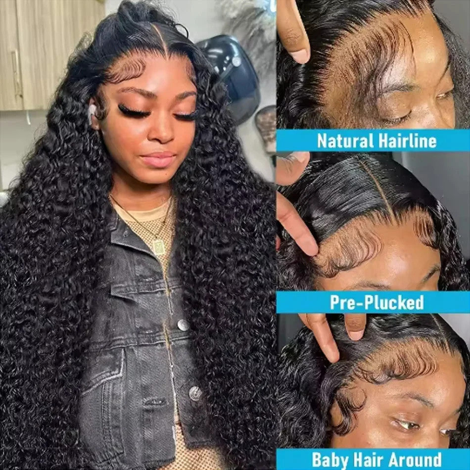Wear And Go Best Water Wave 13x4 HD Lace Frontal Wig Wet Glueless Deep Water 180