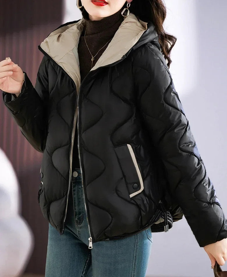 Winter Women Outerwear Hooded Cotton Parkas