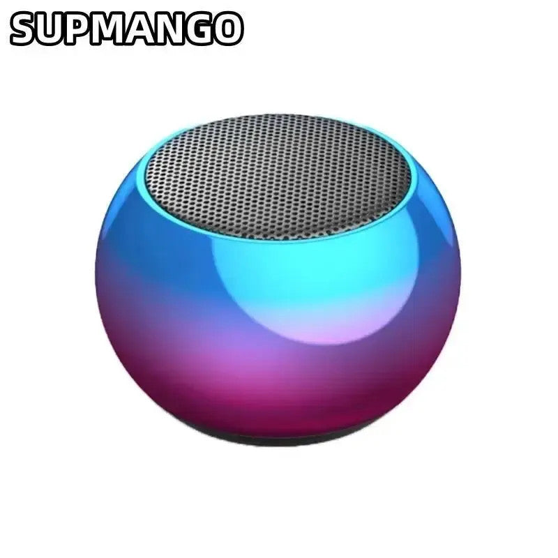 Wireless Bluetooth Speaker Portable Small Steel Gun Metal Heavy Stereo Surround