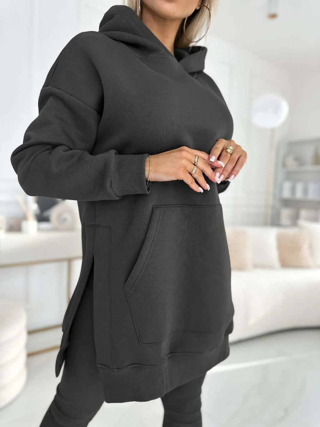 Women's Two Pieces Set Hooded Tracksuit Set