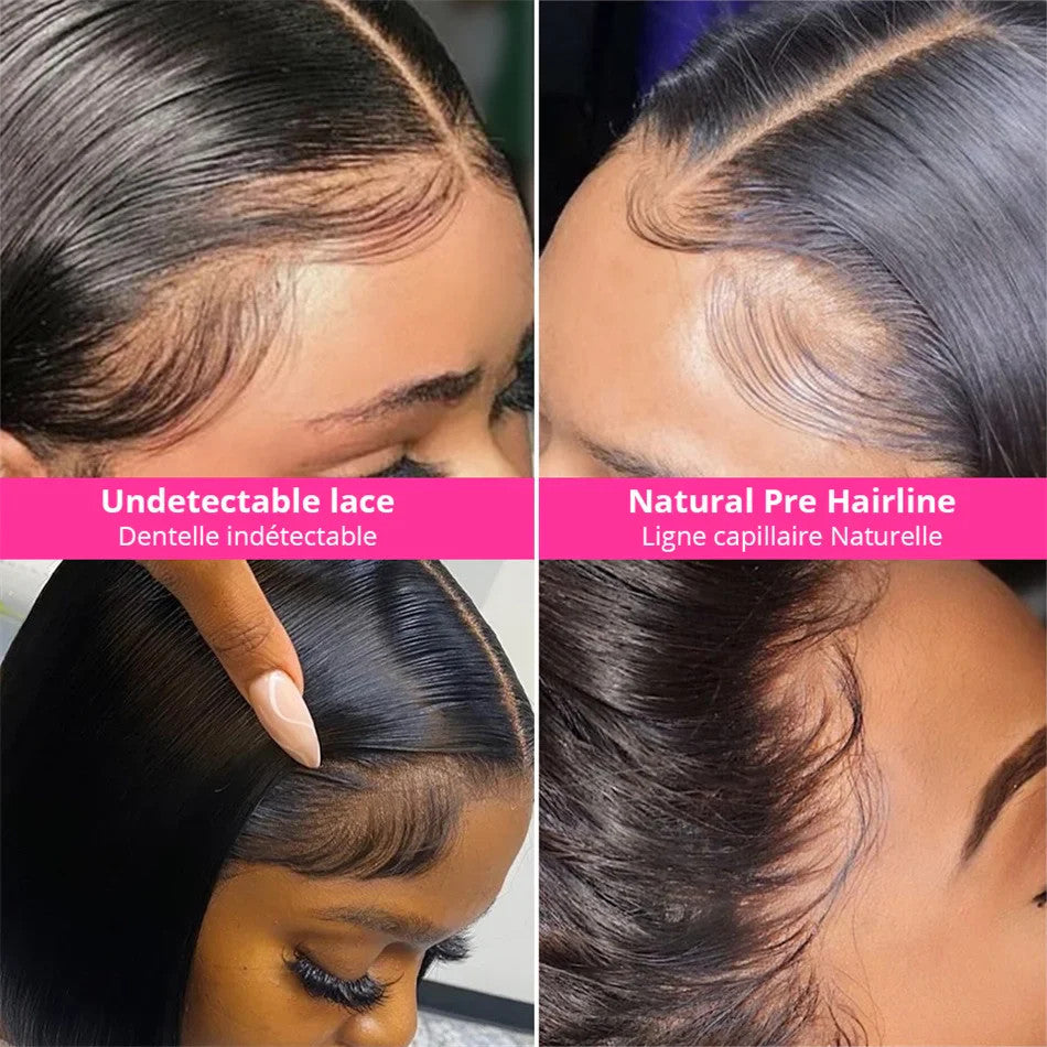 100% Vietnamese Super Double Drawn Bone Straight 13x4 Frontal Bob Wig with