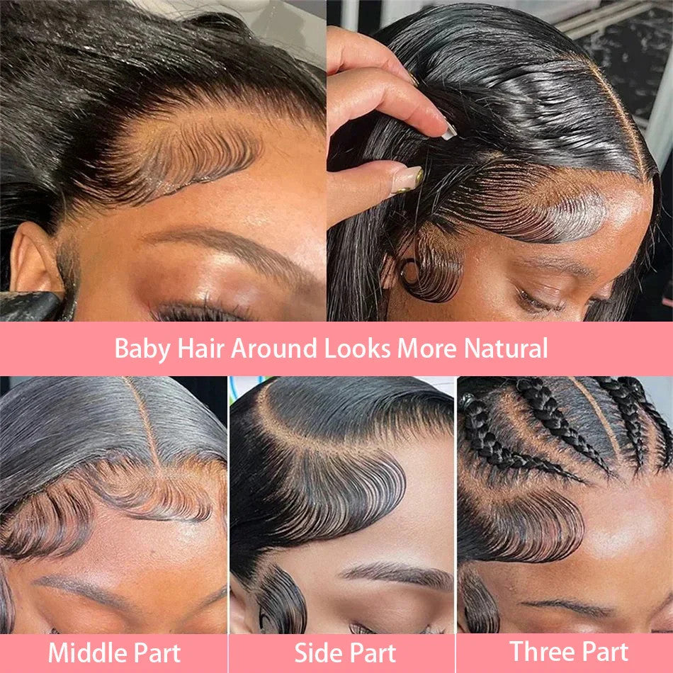 200% Short Curly Bob Wigs Lace Front Human Hair Wigs 13x4 4x4 Deep Wave Lace