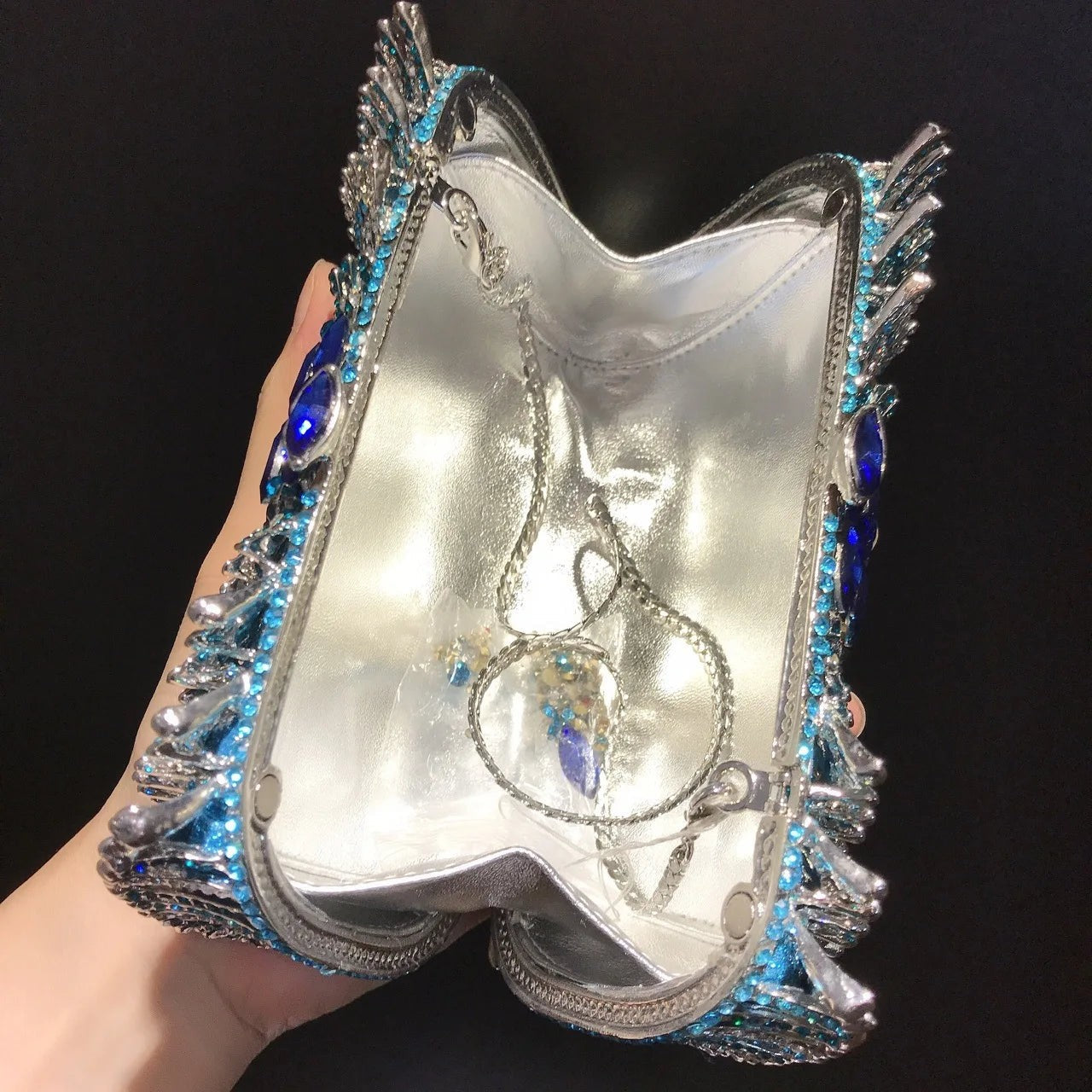 Crystal Women Handbags Luxury Designer Clutch Bags Diamond Handmade Wedding