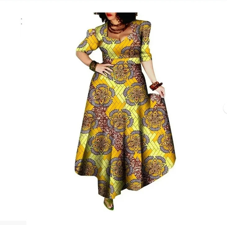 Stock Size Low Price African Dresses for Women Dashiki Ankara Women Evening