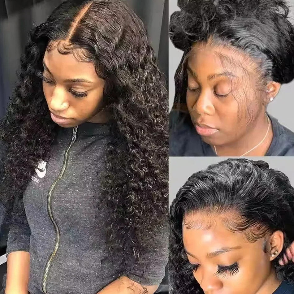 Wear And Go Best Water Wave 13x4 HD Lace Frontal Wig Wet Glueless Deep Water 180