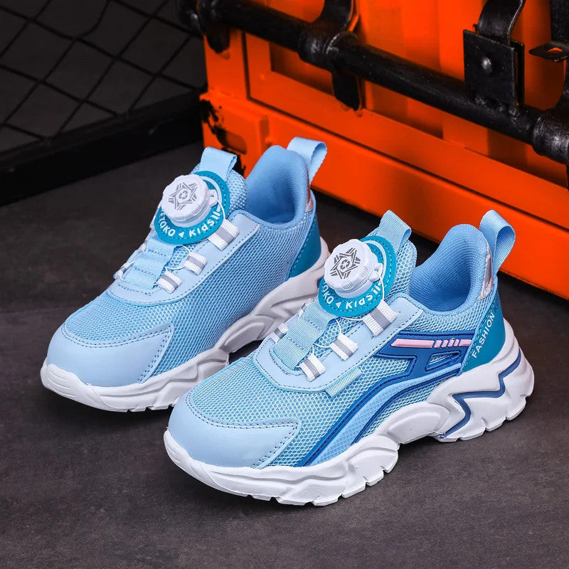 New Children Sports Shoes Boy Sneaker Black Mesh Summer Breathable Kids Casual