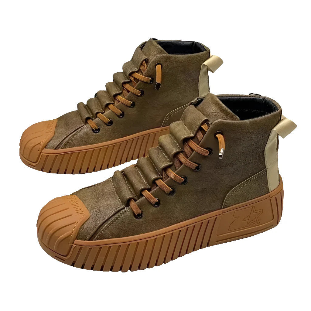 Men Boots Increased Lace-up Casual Quality Outdoor Boots