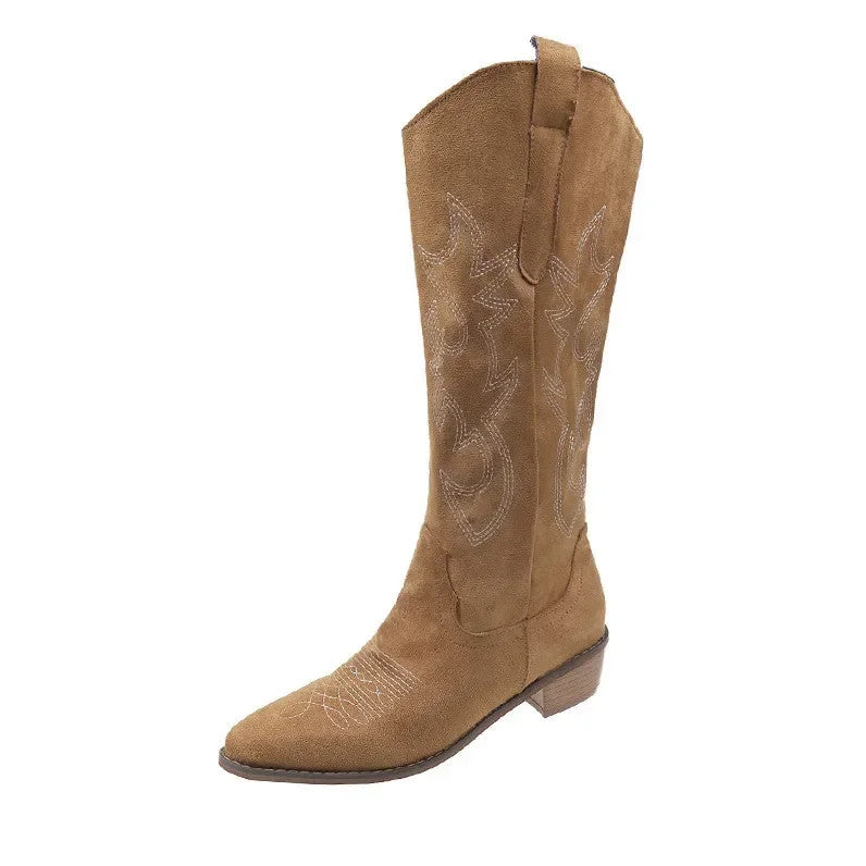 Embroidered Western Cowboy Boots for Women