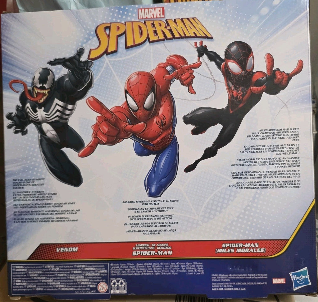 Hasbro Marvel Spider-Man Titan Hero Series - Miles Morales, Spider-Man and Venom
