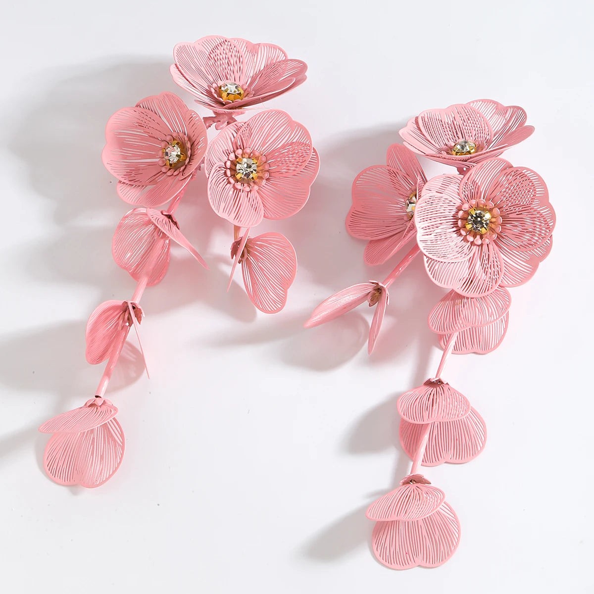Best Lady 3pcs Handmade Flower Inlaid Rhinestone Vintage Jewelry Set - Perfect