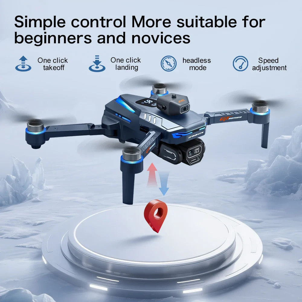 GT8 Mini Drone 8K WiFi GPS HD Aerial Photography Quadcopter with Cameras Toys