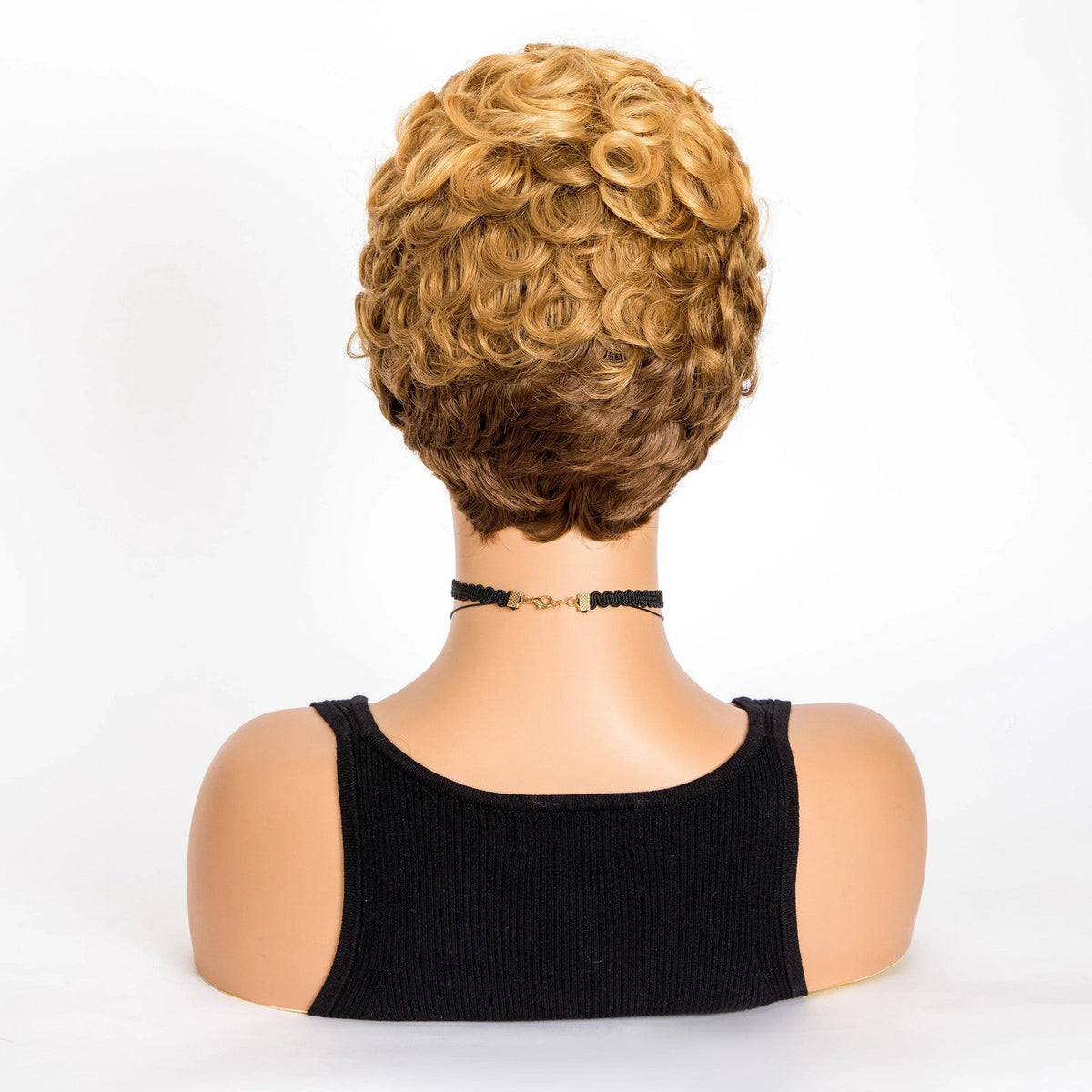 Short Afro Curly Pixie Cut Wig – Brazilian Remy Human Hair | Deep Wave Texture | 180% Density | Natural Colour