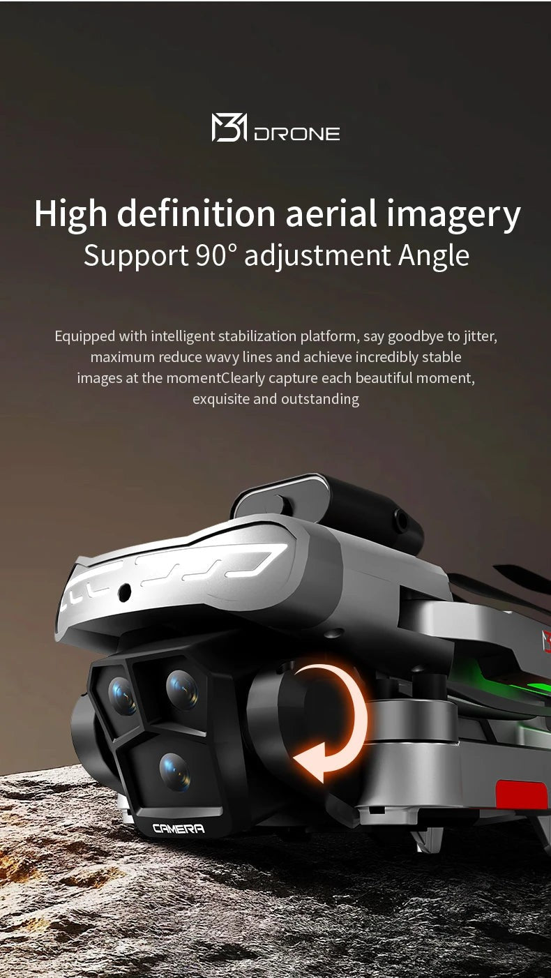 NEW M3 Drone 8K HD 5G GPS Photography Remote Control Aerial Aircraft Dual