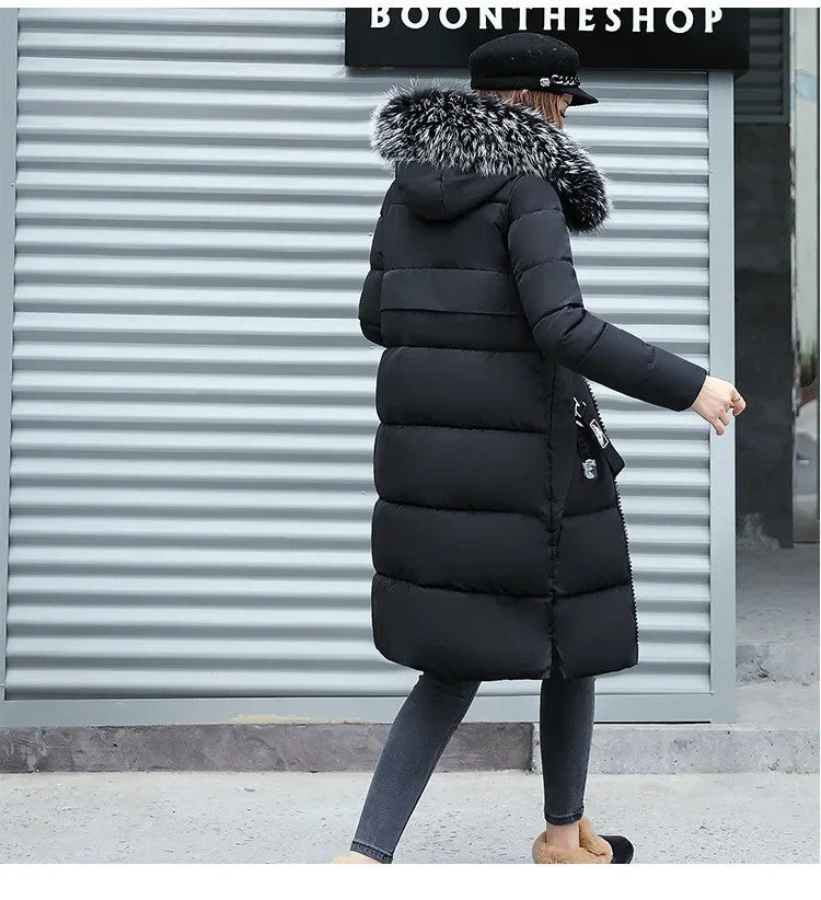 Women's Long down Hooded Jacket