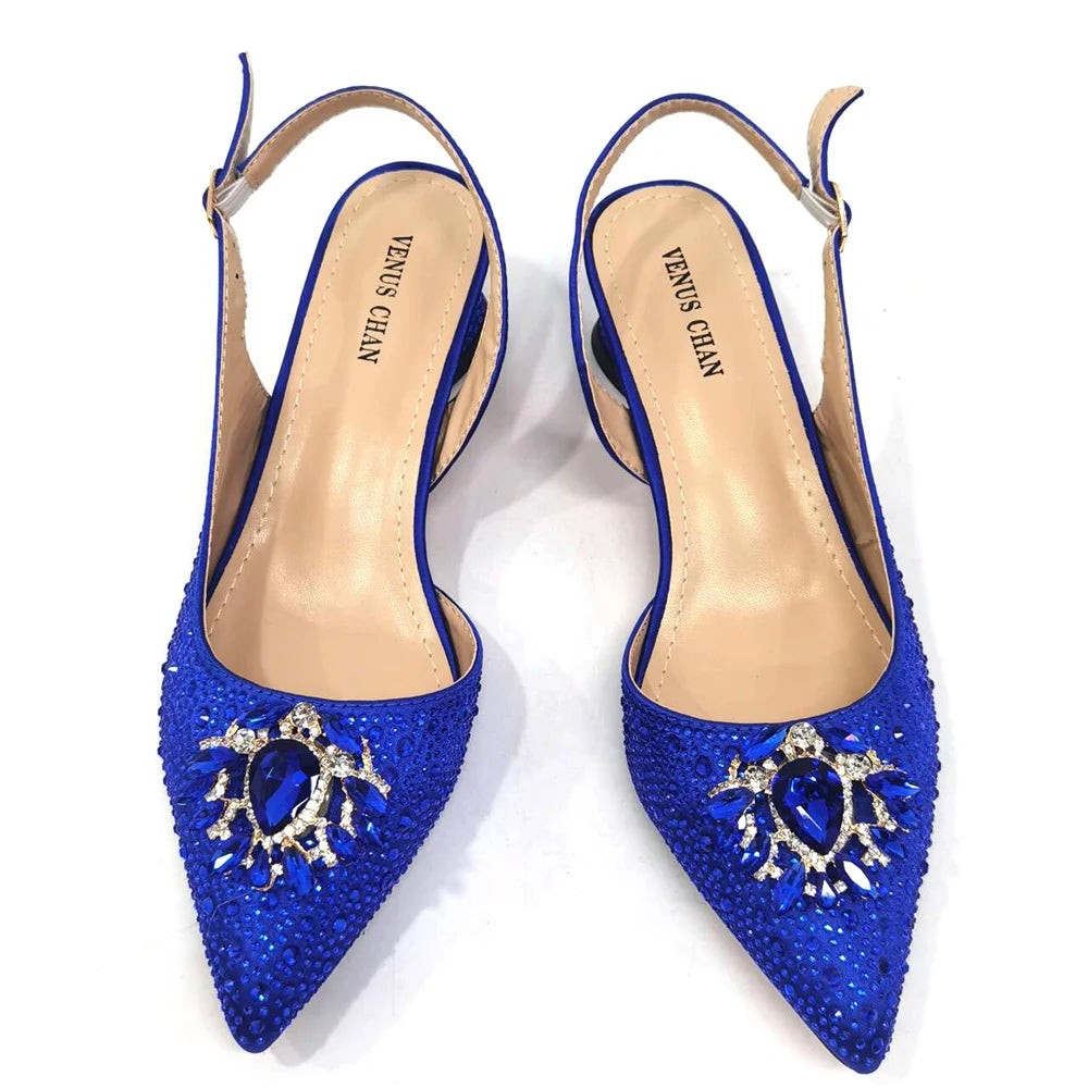 Italian Hollow Design Women's Shoes And Matching Bag