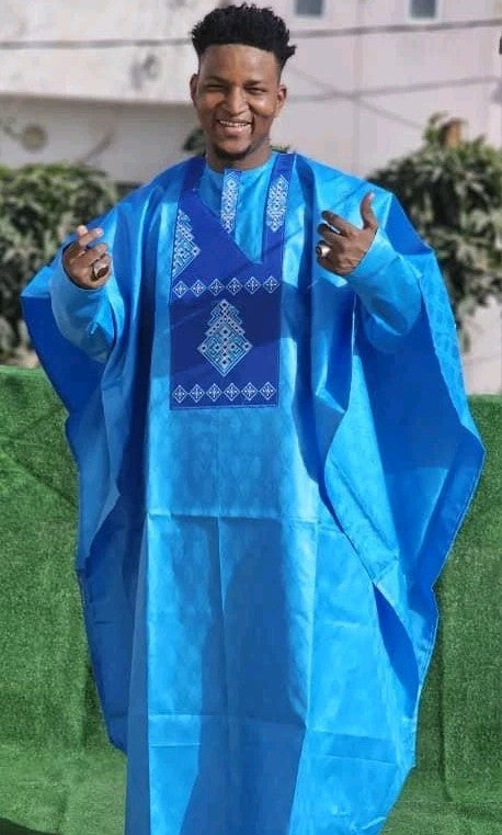 African Clothing For Men Traditional Bazin Riche Embroidery Design Top Long