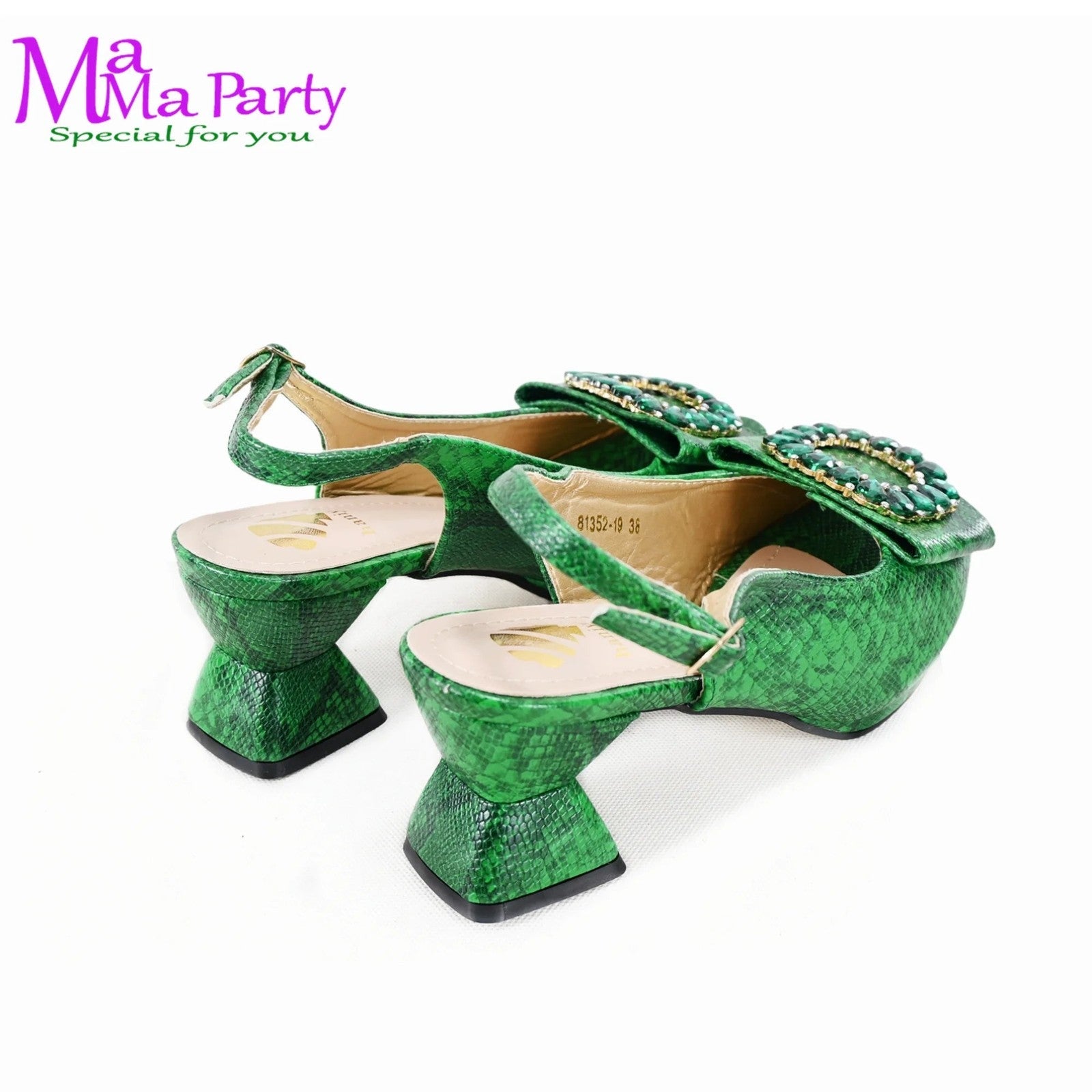 2025 Autumn New Design Specials Italian Women Shoes and Bag Set Comfortable Mid