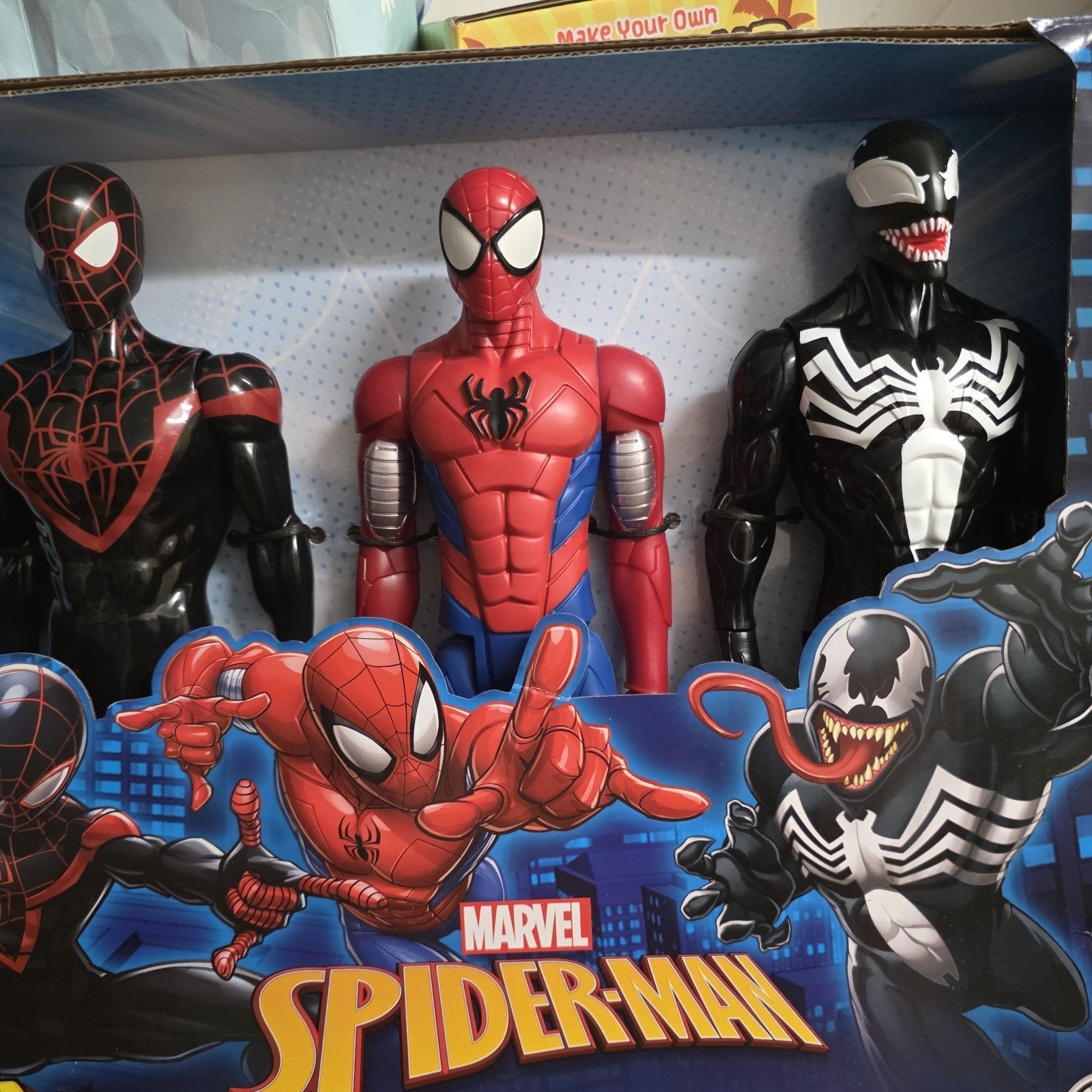 Hasbro Marvel Spider-Man Titan Hero Series - Miles Morales, Spider-Man and Venom