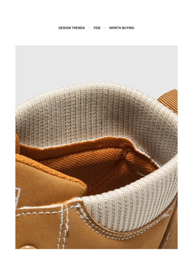 Men's High-Top Platform Casual Comfortable Winter Boots