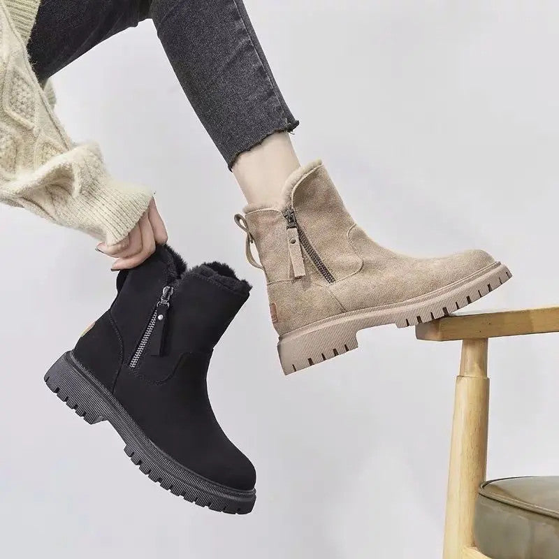 Women's Winter Velvet Warm Thick Cotton Furry Boots