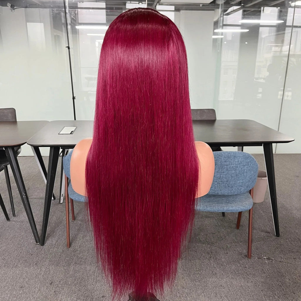 200 Density 13x4 HD Transparent Lace Front Wig for Black Women Straight Remy