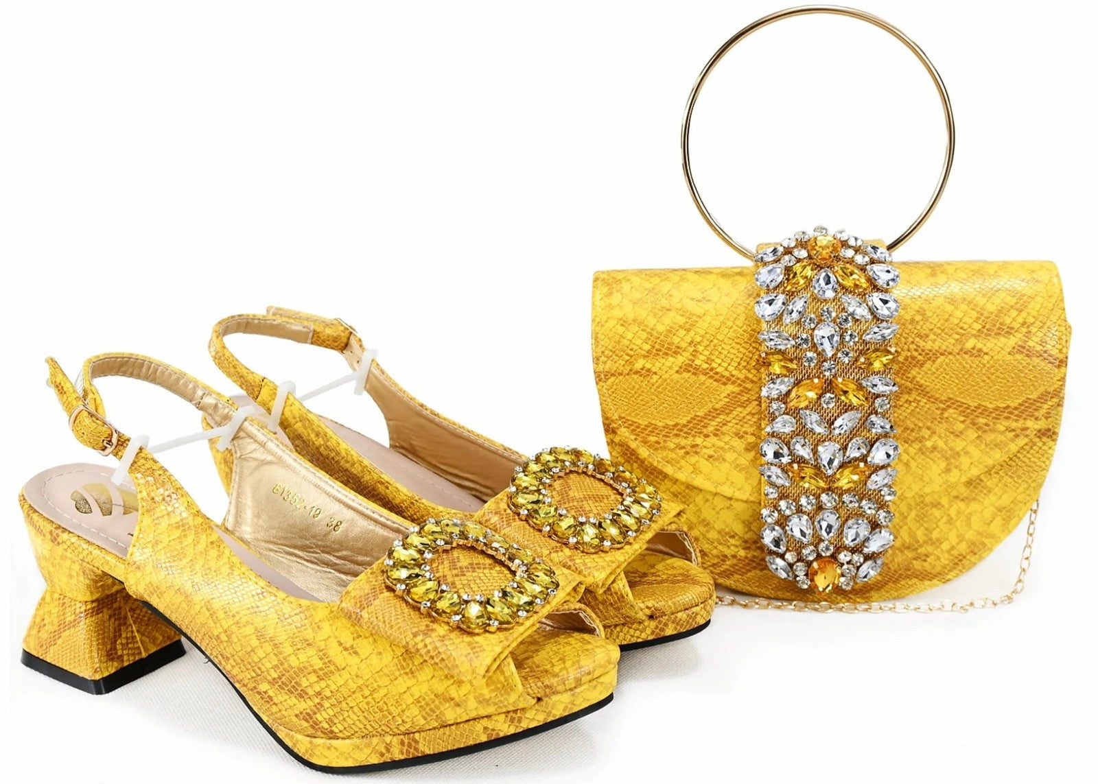2025 Autumn New Design Specials Italian Women Shoes and Bag Set Comfortable Mid