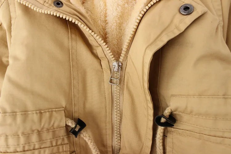 Winter Kids Clothes Plus Velvet Thicken Warm Jacket for Girls Casual Zipper