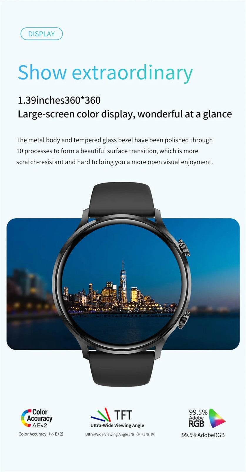 2025 New Smartwatch Women AMOLED HD Screen Always On Display Bluetooth Call