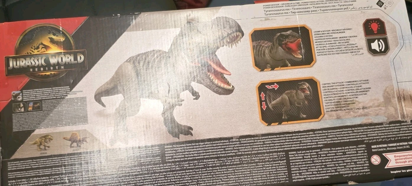 Mattel Jurassic World Dominion Super Colossal Tyrannosaurus Rex Action Figure