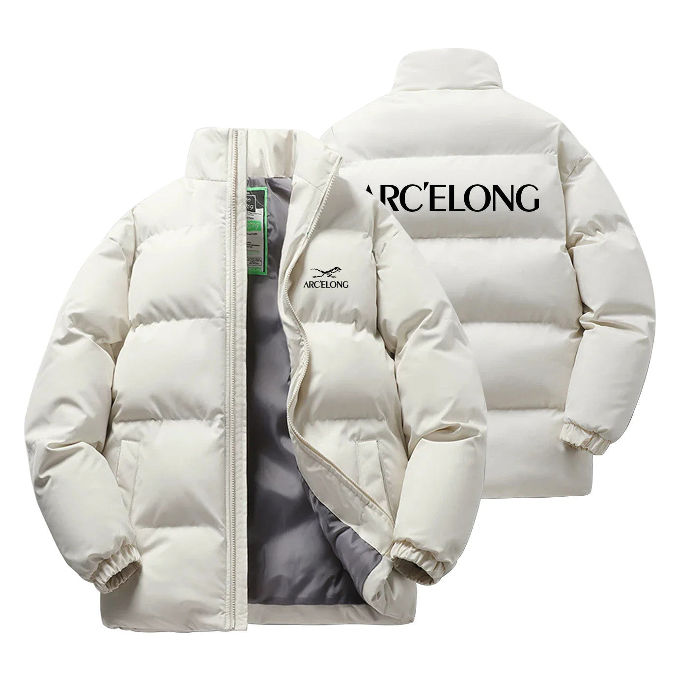 Men's Winter Thick Sports Trendy Stand Up Collar Parka Jacket