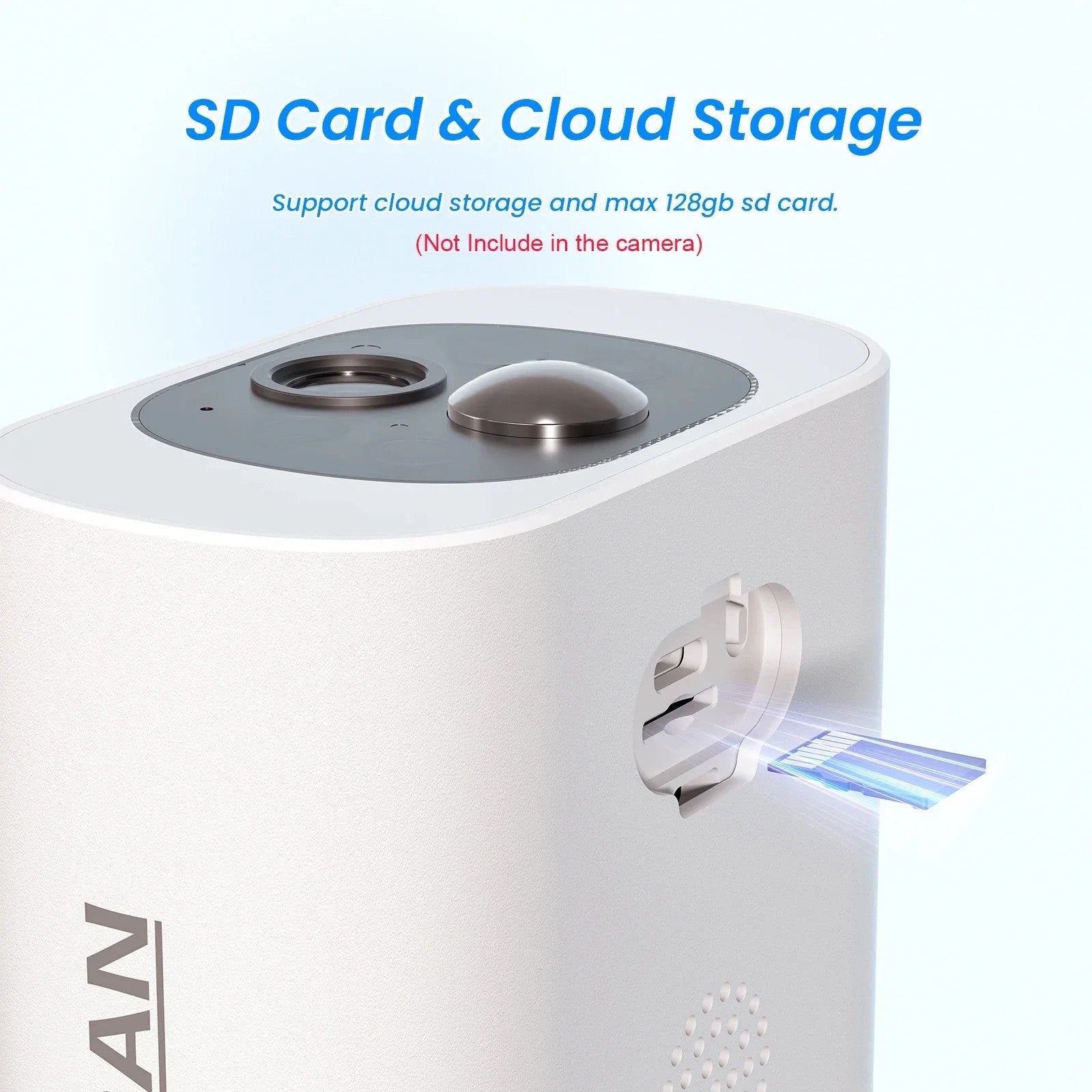 Outdoor Solar Security Camera with Battery 3MP 2.4G WIFI Camera Battery Cloud
