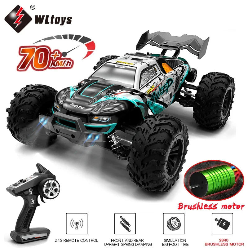 1:16 70KM/H Or 50KM/H 4WD RC Car With LED Remote Control Cars High Speed Drift
