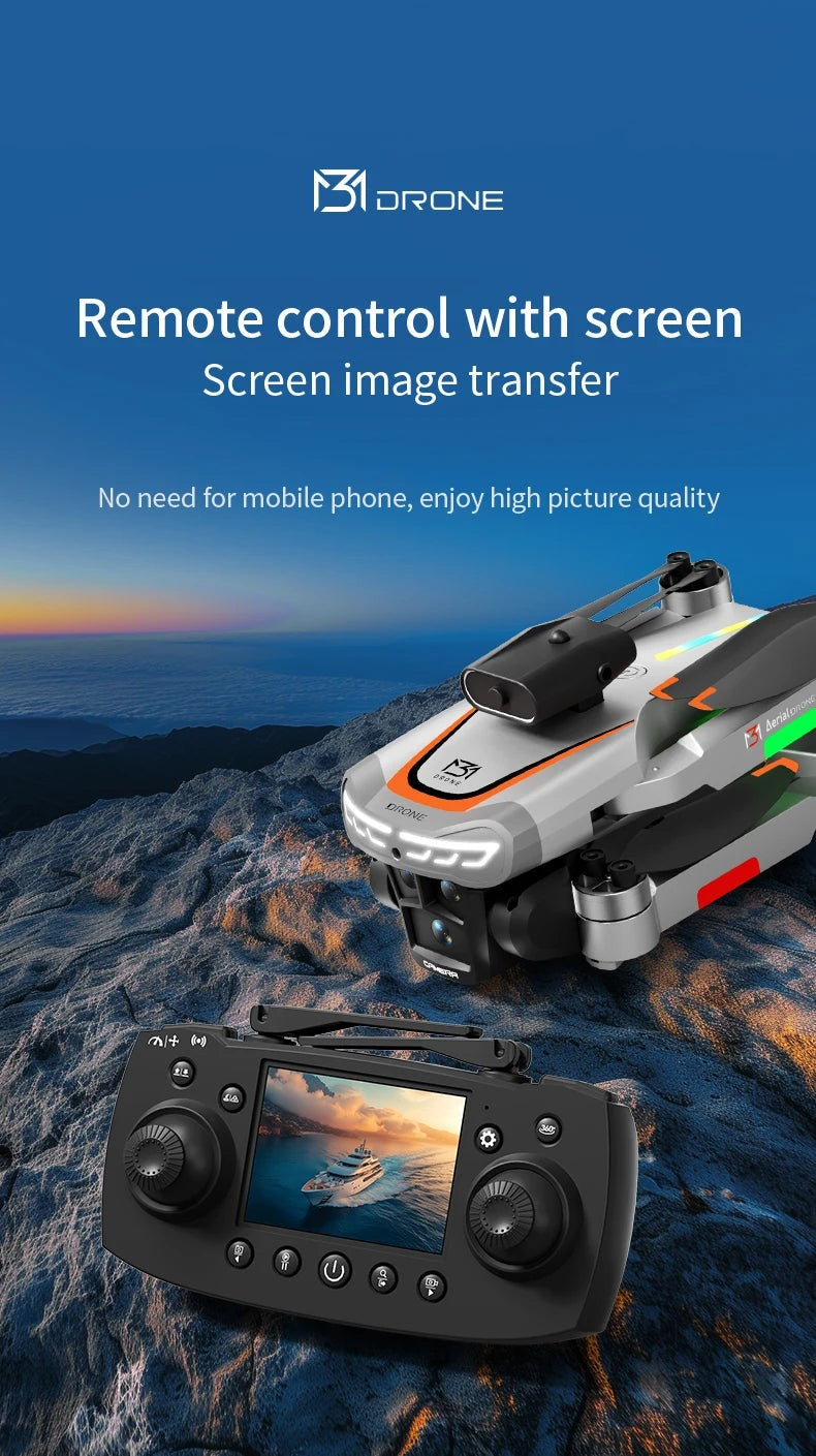 NEW M3 Drone 8K HD 5G GPS Photography Remote Control Aerial Aircraft Dual