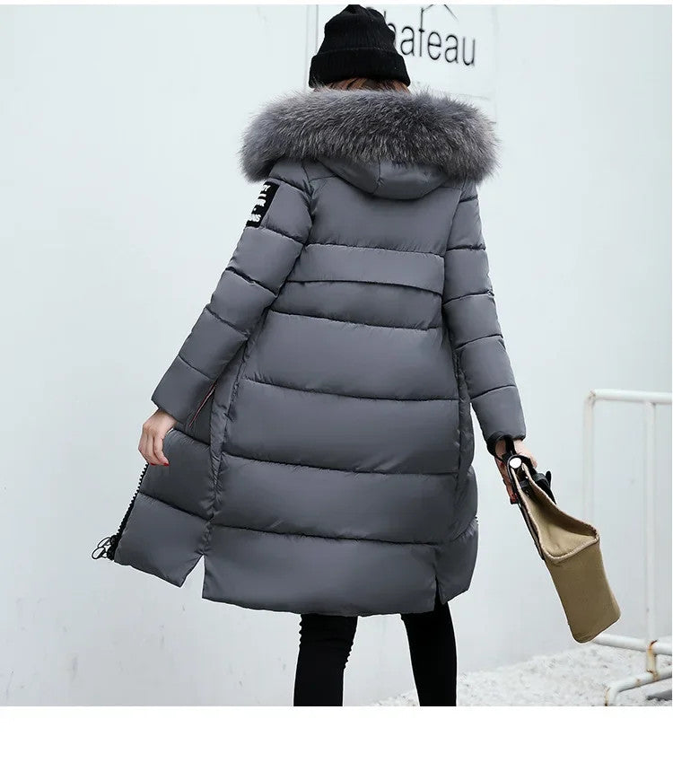 Women's Long down Hooded Jacket