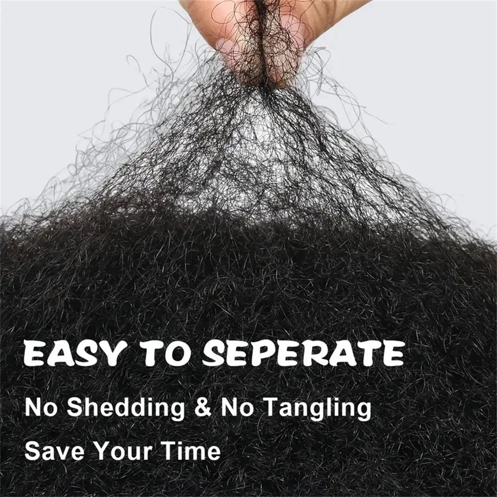 Brazilian Hair Afro Kinky Curly Wave Bulk Human Hair Extensions for Braiding
