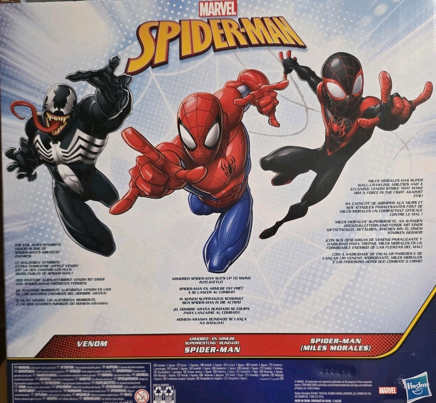 Hasbro Marvel Spider-Man Titan Hero Series - Miles Morales, Spider-Man and Venom