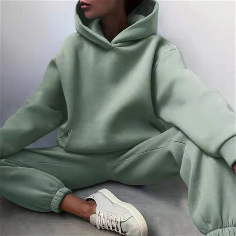 Women's Two Pieces Oversized Tracksuit
