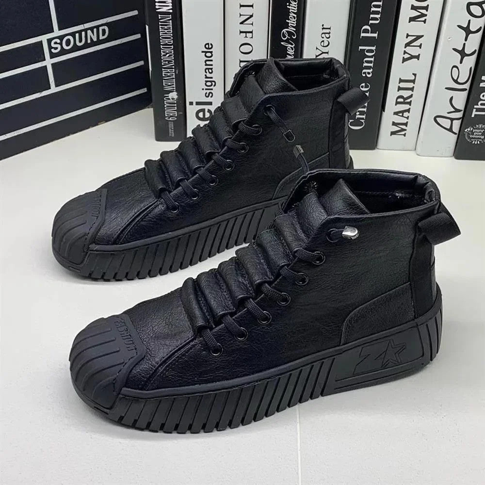 Men Boots Increased Lace-up Casual Quality Outdoor Boots