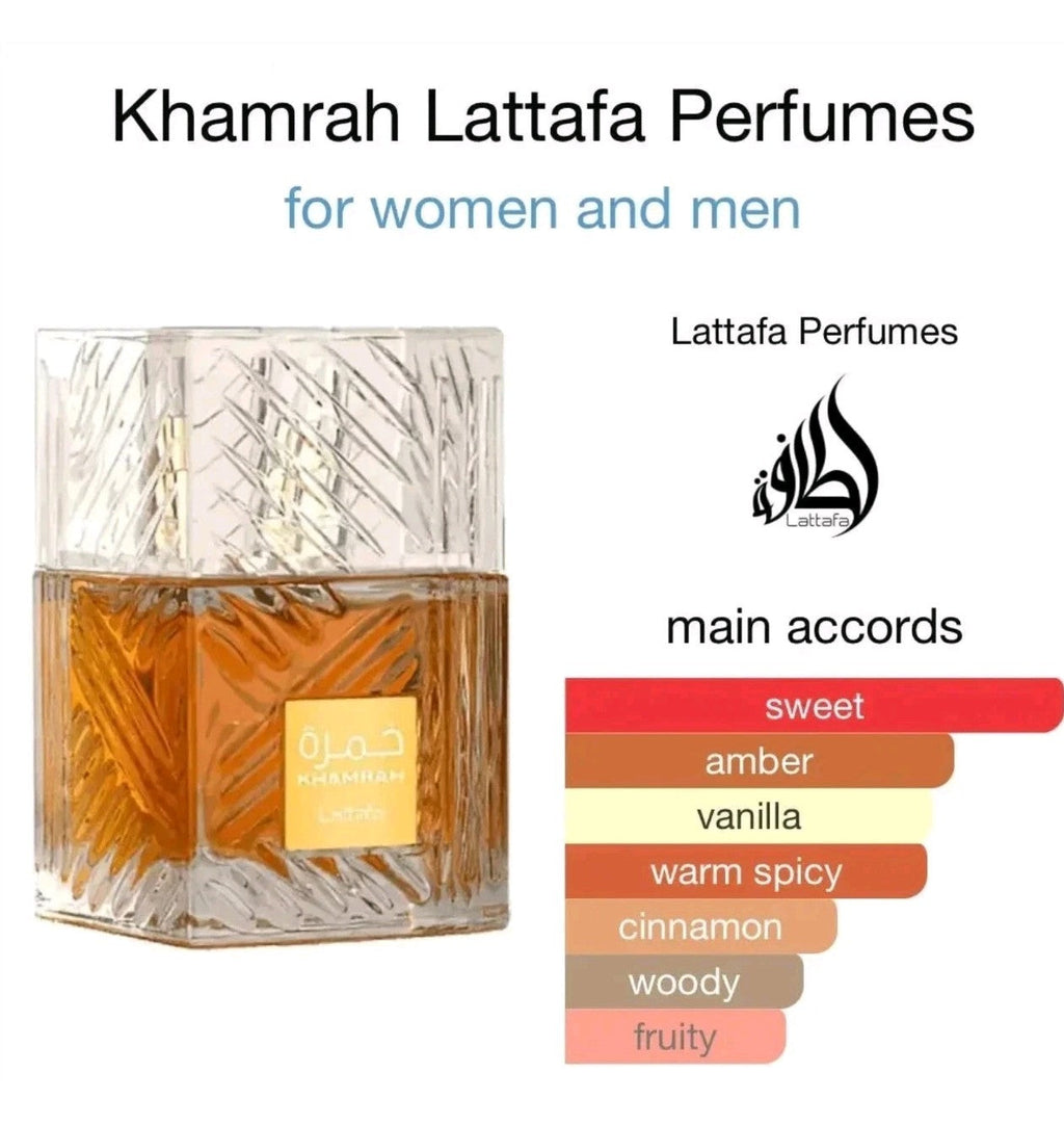 khamrah eau de parfum 100ml by lattafa luxury Unisex For Men And Women
