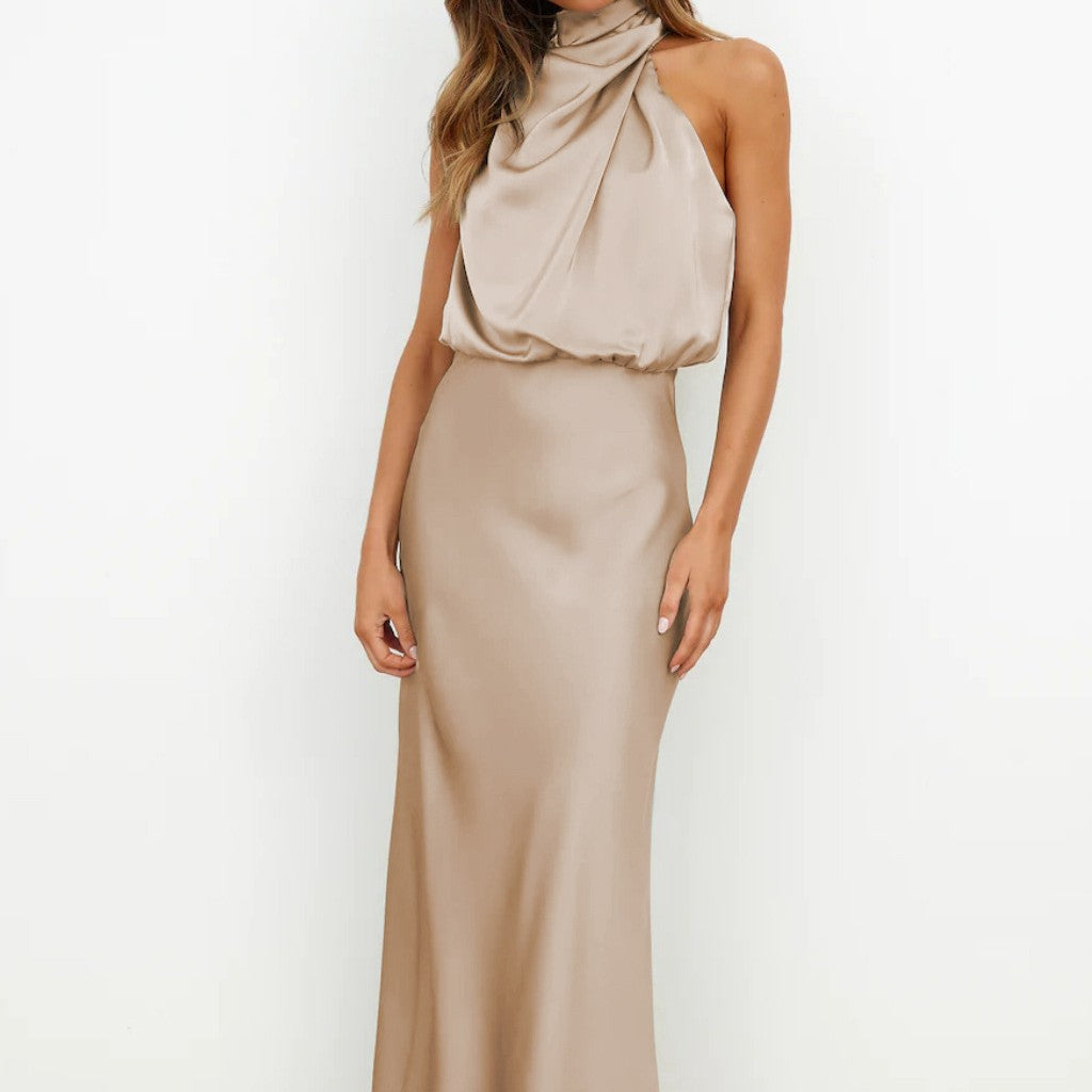 Summer Sleeveless Dress Ins Fashion Elegant Evening Party Club Clothing For Women
