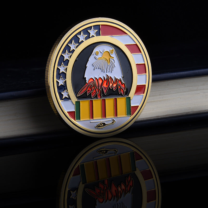 Commemorative Medal Retired Medal Eagle Head Challenge Coin
