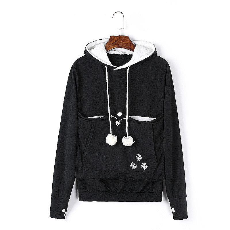 Comet Man's Big Pocket Top Hooded Pet Sweatshirt