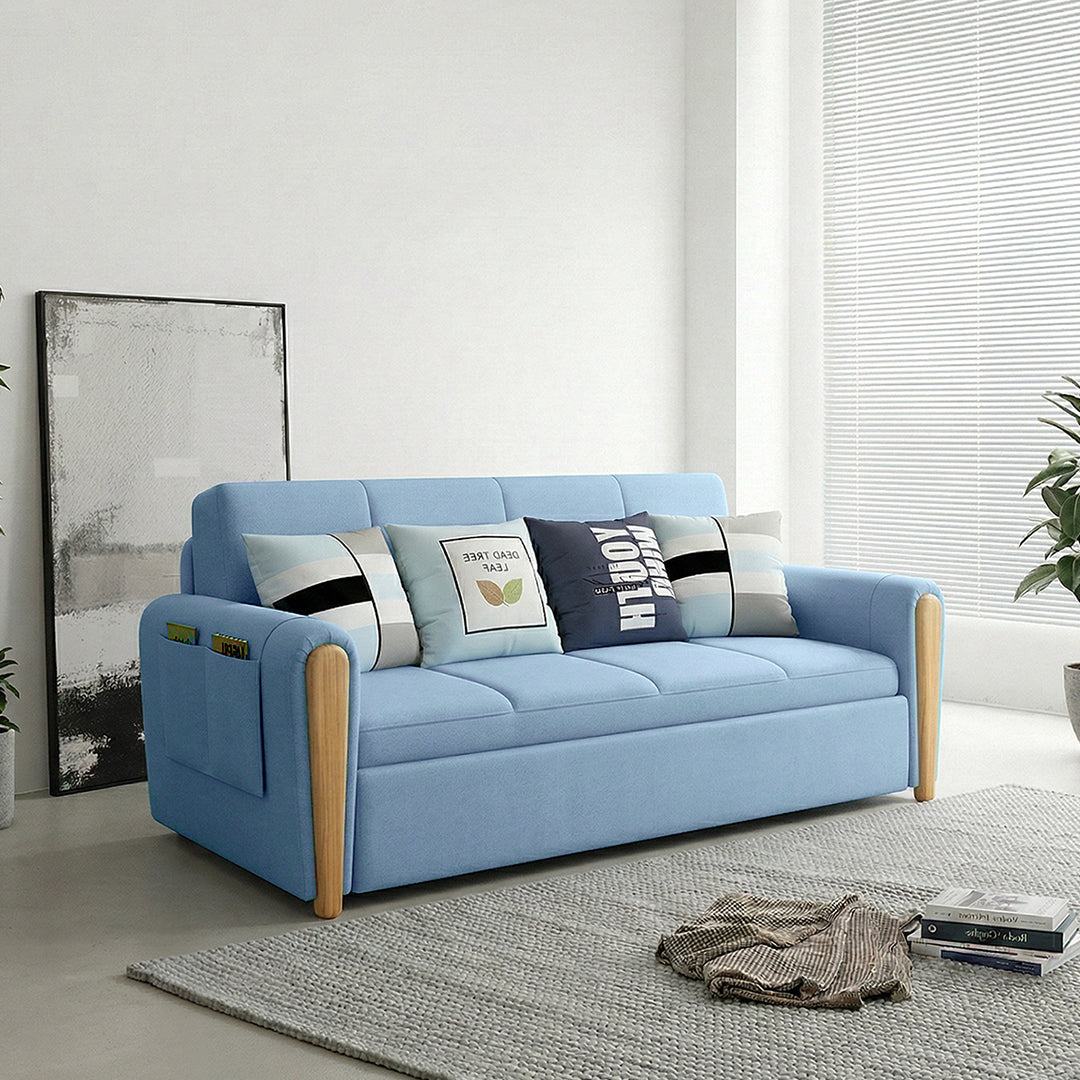Mavis Two Seater Sofa Bed, Dark Grey